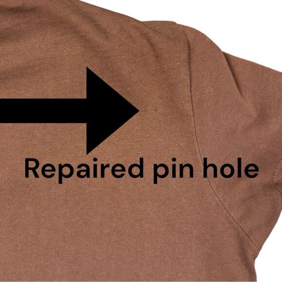 Steve & Barry's Brown and White Short Sleeve Tee Sz L - Picture 9 of 9